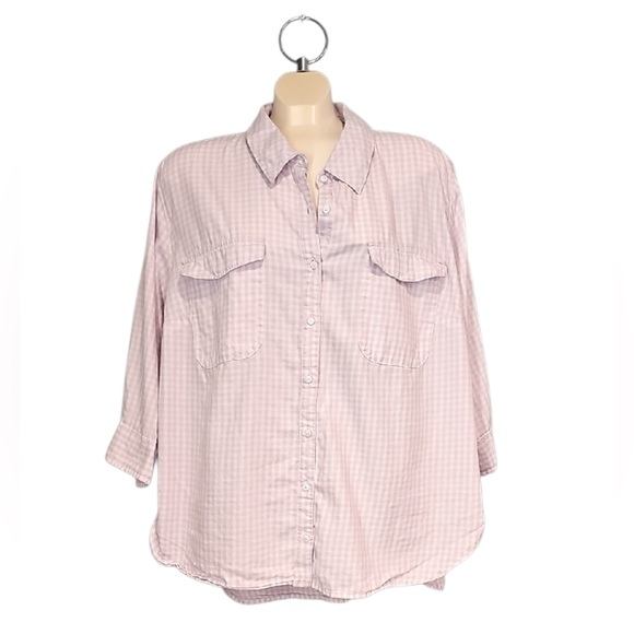 🍄 Lee Rider Checked Blouse, Size 2X - Picture 1 of 8
